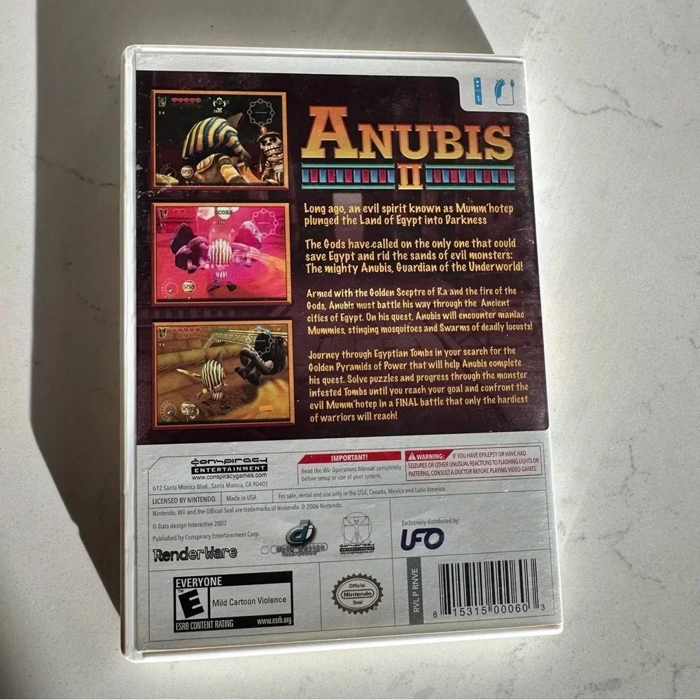 Nintendo Wii Anubis II complete with manual